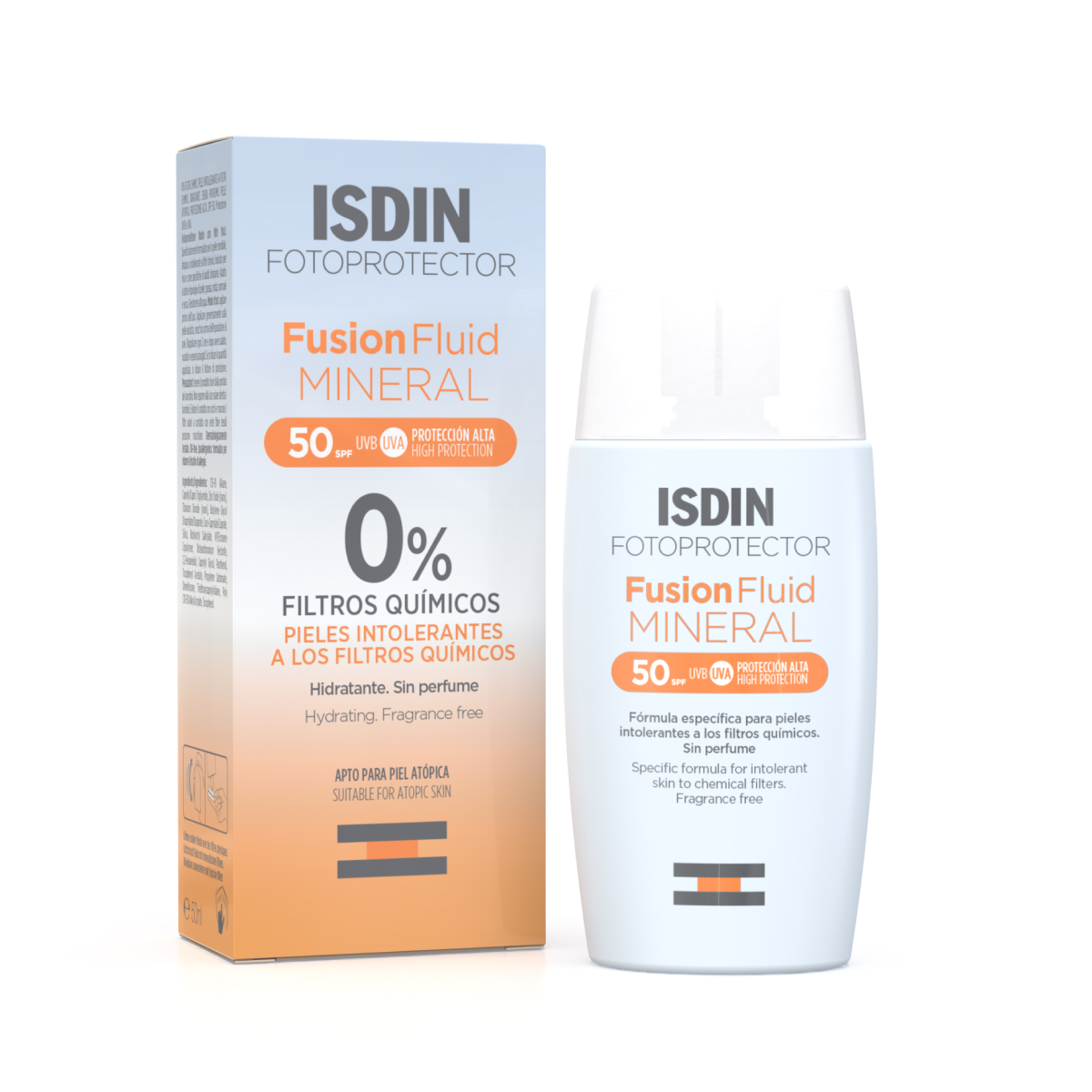 FOTOPROTECTOR ISDIN SPF-50+ FUSION FLUID MINERALFOTOPROTECTOR ISDIN SPF-50+ FUSION FLUID MINERAL