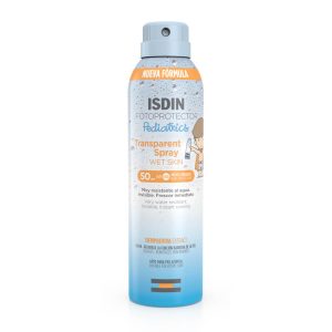 FOTOPROTECTOR ISDIN PEDIATRICS TRANSPARENT SPRAY WET SKIN SPF50+ 250 MLFOTOPROTECTOR ISDIN PEDIATRICS TRANSPARENT SPRAY WET SKIN SPF50+ 250 ML