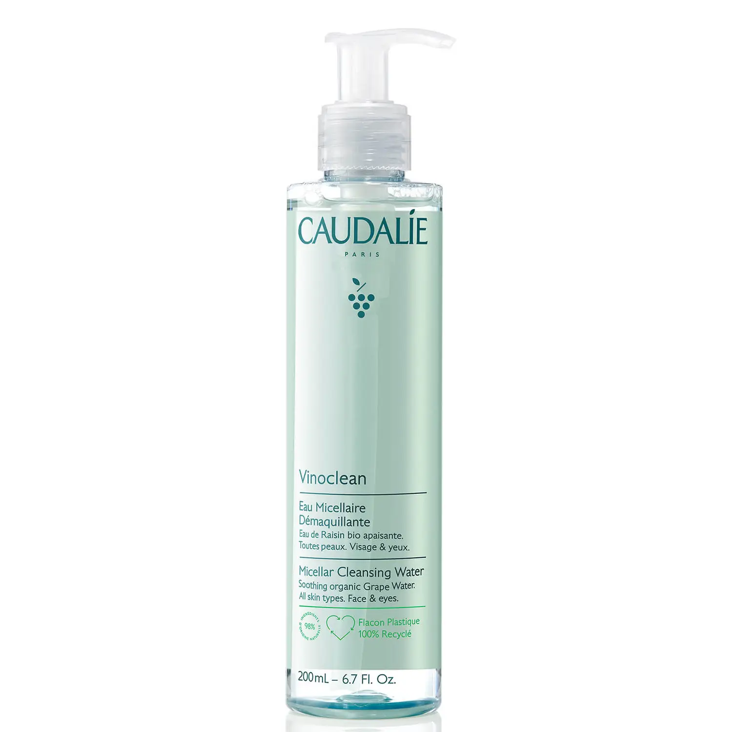 CAUDALIE VINOCLEAN AGUA MICELAR DESMAQ. 200MLCAUDALIE VINOCLEAN AGUA MICELAR DESMAQ. 200ML